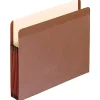 Pendaflex® Tyvek® Premium Reinforced File Pockets, 5 1/4" Expansion, 9 1/2" x 11 3/4", Dark Brown, Box Of 5 File Pockets