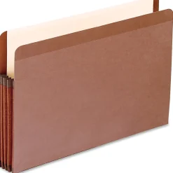 Pendaflex® Tyvek® Premium Reinforced File Pocket, 3 1/2" Expansion, 9 1/2" x 14 3/4", Dark Brown