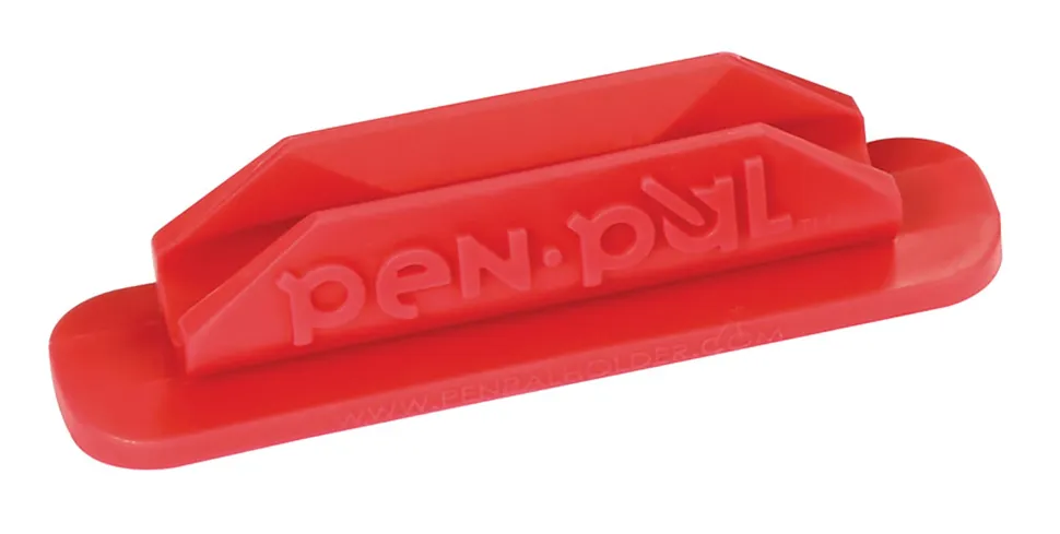 Pen Pal Pen and Pencil Holder, Writing Organizer for Home, School and Office, 4 Assorted Colors, 2-5/8" x 5/8", 12 Pack