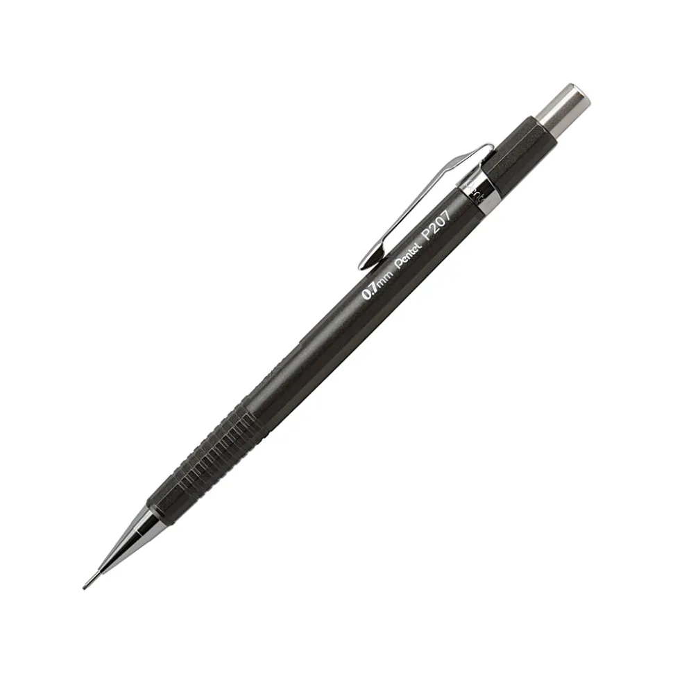 Pentel® Automatic Sharp™ Mechanical Pencils, 0.7 mm, Metallic, Pack Of 2