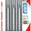 Pentel® Clic Erasers®, 5", Assorted Barrel Colors, Pack Of 3