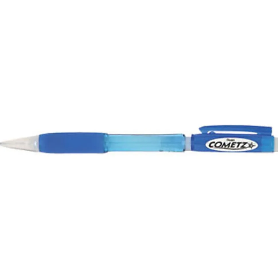 Pentel® Cometz™ Mechanical Pencil, 0.9mm, #2 Lead, Blue Barrel, Pack Of 12