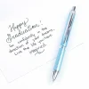 Pentel® EnerGel® Alloy Retractable Gel Pen, Medium Point, 0.7 mm, Aquamarine Aluminum Barrel, Black Ink