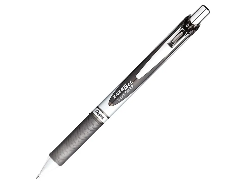 Pentel® Energel® Deluxe RTX Gel Pens, Medium Point, 0.7 mm, Assorted Barrels, Black Ink, Pack Of 3