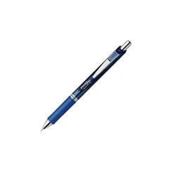 Pentel® EnerGel™ Deluxe RTX Retractable Pens, Needle Point, 0.7 mm, Blue Barrel, Blue Ink, Pack Of 12 Pens