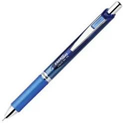 Pentel® EnerGel® Deluxe RTX Retractable Pens, Needle Point, 0.5 mm, Assorted Barrels, Blue Ink, Pack Of 3