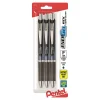 Pentel® EnerGel® Deluxe RTX Retractable Pens, Needle Point, 0.5 mm, Assorted Barrels, Black Ink, Pack Of 3
