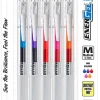 Pentel® EnerGel™ LE 60th Anniversary Pens, Medium Point, 0.7 mm, Assorted, Pack Of 5 Pens