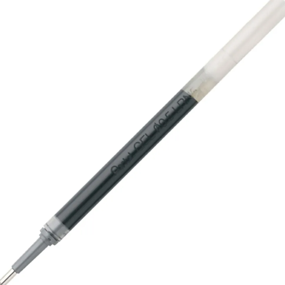 Pentel® EnerGel Retractable Liquid Gel Pen Refills, Needle Point, 0.5 mm, Black Ink
