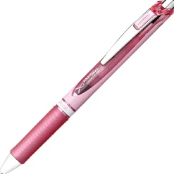 Pentel® EnerGel® RTX Retractable Liquid Gel Pens, Medium Point, 0.7 mm, Assorted Barrel Colors, Black Ink, Pack Of 3 Pens