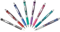 Pentel® EnerGel™ RTX Retractable Liquid Gel Pen, Medium Point, 0.7 mm, Assorted Barrel, Assorted Ink
