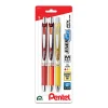 Pentel® EnerGel™ RTX Retractable Liquid Gel Pens, 3pk, Medium Point, 0.7mm, Assorted