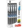 Pentel® EnerGel RTX Rollerball Pens, Fine Point, 0.5mm, Black Barrell, Black Ink, Pack of 12