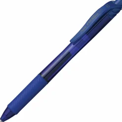 Pentel® EnerGel-X Retractable Gel Pens, Bold Point, 1.0 mm, Blue Barrel, Blue Ink, Pack Of 12 Pens