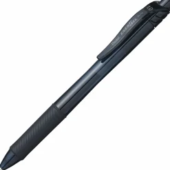 PentelĀ® EnerGel-X Retractable Gel Pens, Bold Point, 1.0 mm, Black Barrel, Black Ink, Pack Of 12 Pens