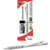Pentel® Graph Gear 1000™ Mechanical Pencil with Eraser Set, 0.5mm, #2 Lead, Silver Barrel