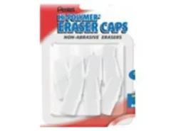 Pentel® Hi-Polymer® Eraser Caps, White, Pack Of 50