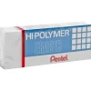 Pentel Hi-Polymer Eraser, Lead Pencil, Block, Non-abrasive, Latex-free, 0.5"H x 2.6"W x 1"D, 1Each, White