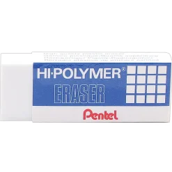 Pentel® Hi-Polymer Erasers, White, Pack Of 4