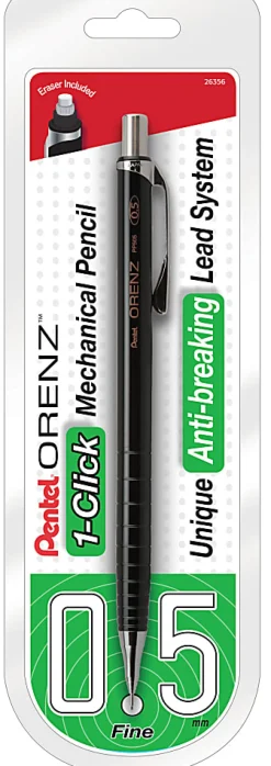 Pentel Orenz Mechanical Pencil, B Lead, 0.7 mm, Blue Barrel