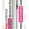 Pentel® Orenz™ Mechanical Pencil, 0.2mm, B Lead, White Barrel