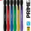 Pentel Prime Mechanical Pencils, 0.7 mm, Medium Point, Assorted Barrel Colors, Pack Of 6