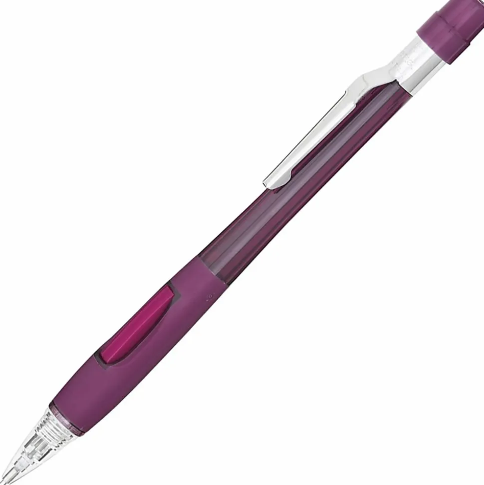 Pentel® Quicker-Clicker™ Mechanical Pencil, 0.9 mm, Transparent Red