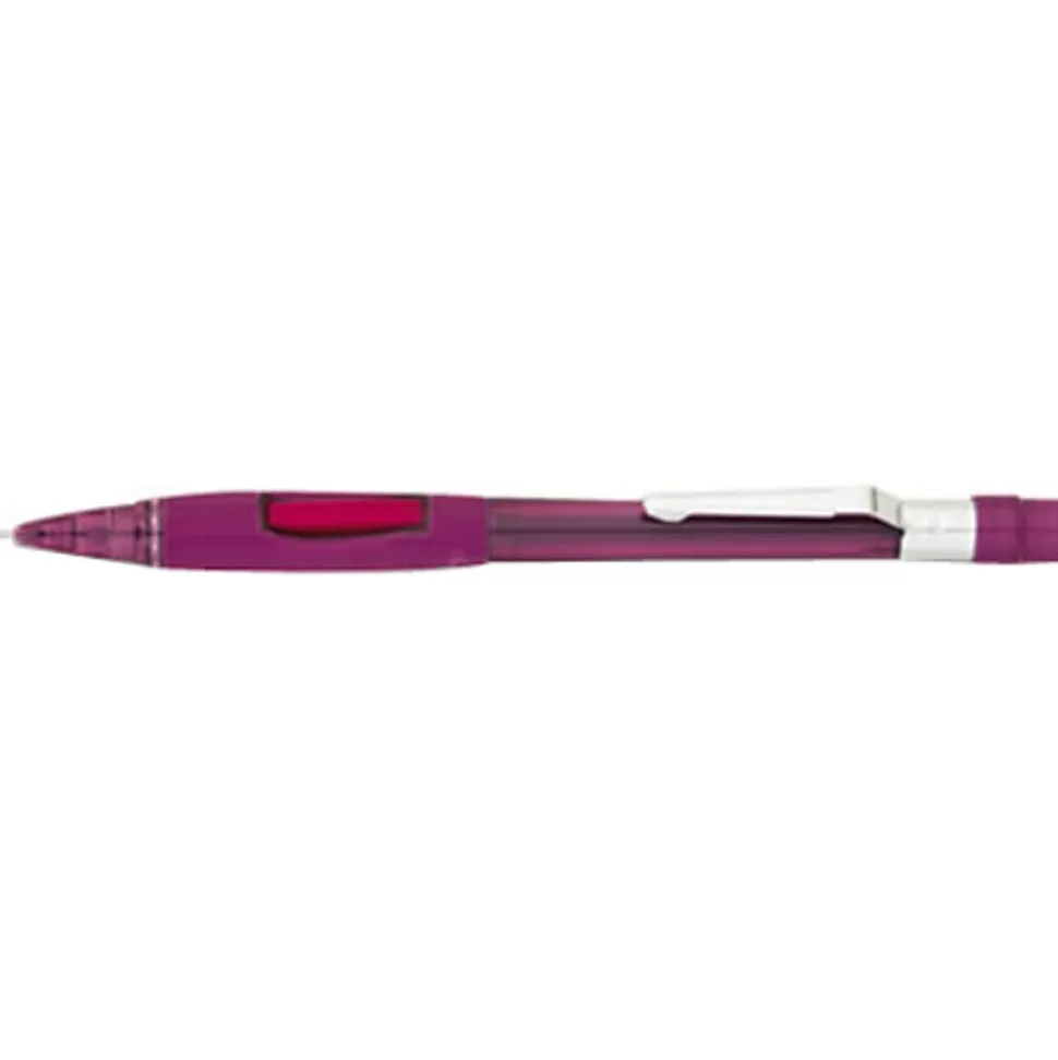 Pentel® Quicker-Clicker™ Mechanical Pencil, 0.9 mm, Transparent Red