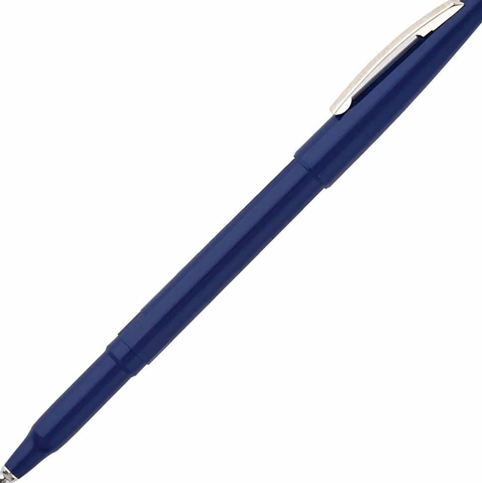 Pentel® Rolling Writer® Pens, Medium Point, 0.8 mm, Blue Barrel, Blue Ink, Pack Of 12 Pens