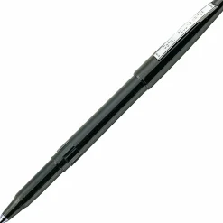 Pentel® Rolling Writer® Pens, Medium Point, 0.8 mm, Black Barrel, Black Ink, Pack Of 12 Pens