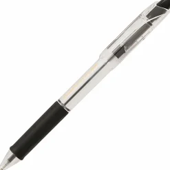 Pentel® R.S.V.P.® RT Retractable Ballpoint Pens, Medium Point, 1.0 mm, 61% Recycled, Transparent Black Barrel, Black Ink, Pack Of 12 Pens