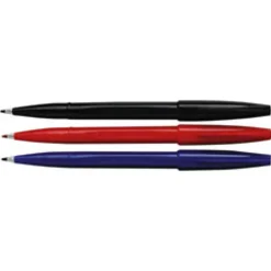 Pentel® Sign Pens®, Fine Point, 2.0 mm, Red Barrel, Red Ink, Pack Of 12 Pens