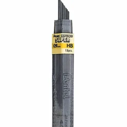 Pentel® Super Hi-Polymer® Leads, 0.9 mm, HB, 15 Leads Per Tube