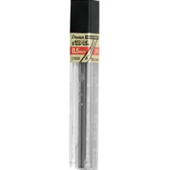 Pentel® Super Hi-Polymer® Leads, 0.5 mm, 2H, Hard, 12 Leads Per Tube
