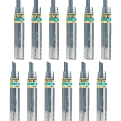 Pentel Super Hi-Polymer Leads - 0.7 mm , Medium Point - HB - Black Lead - 12/Tube - 12 / Box