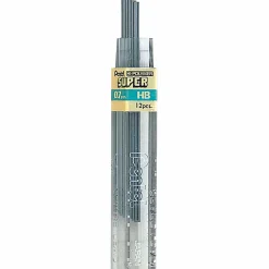 Pentel® Super Hi-Polymer® Leads, 0.7 mm, HB, 12 Leads Per Tube