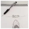 Pentel® Twist-Erase Click Mechanical Pencil, #2 Lead, 0.7 mm, Black Transparent Barrel