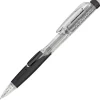 Pentel® Twist-Erase Click Mechanical Pencils, #2 HB Lead, Bold Point, 0.9 mm, Transparent Black Barrel, Box Of 12