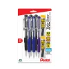 Pentel® Twist-Erase® CLICK Mechanical Pencils, Fine Point, 0.9mm,  Assorted Barrels, Pack of 6, 2 Lead Refills