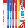 Pentel® Twist-Erase® Express Mechanical Pencils, Medium Point, 0.7 mm, HB Hardness, Assorted Barrel Colors, Pack Of 5