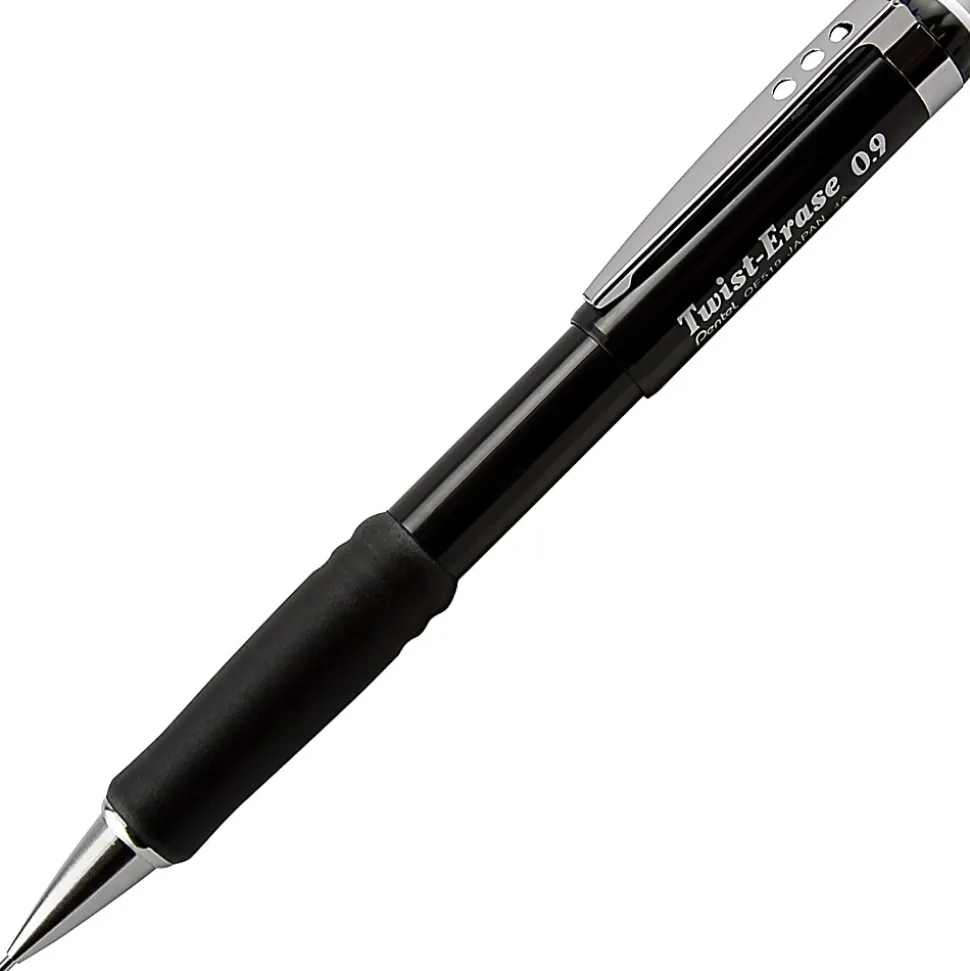 Pentel® Twist-Erase® III Mechanical Pencil, 0.9 mm, Black Barrel