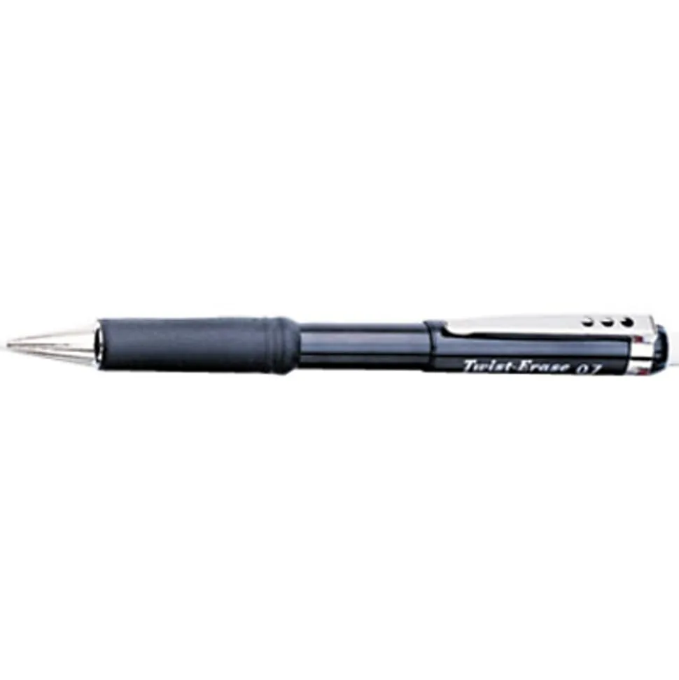 Pentel® Twist-Erase® III Mechanical Pencil, 0.7mm, #2 Lead, Black Barrel