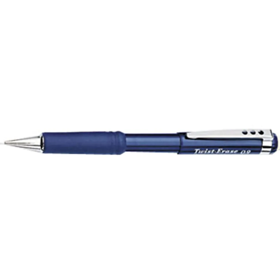 Pentel® Twist-Erase III Mechanical Pencil, #2 Lead, Bold Point, 0.9 mm, Blue Barrel