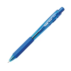 Pentel® WOW!™ Retractable Ballpoint Pens, Medium Point, 1.0 mm, Blue Barrel, Blue Ink, Pack Of 12