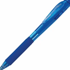 Pentel® WOW!⢠Retractable Ballpoint Pens, Medium Point, 1.0 mm, Transparent Blue Barrels, Blue Ink, Pack Of 12