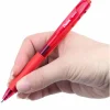 Pentel® WOW!™ Retractable Ballpoint Pens, Medium Point, 1.0 mm, Transparent Red Barrels, Red Ink, Pack Of 12