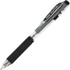 Pentel® Wow!™ Retractable Gel Roller Pens, Medium Point, 0.7 mm, Clear Barrel, Black Ink, Pack Of 12