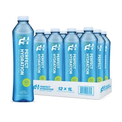 Perfect Hydration 9.5+ pH Alkaline Drinking Water, 1 Liter, Pack Of 12 Bottles