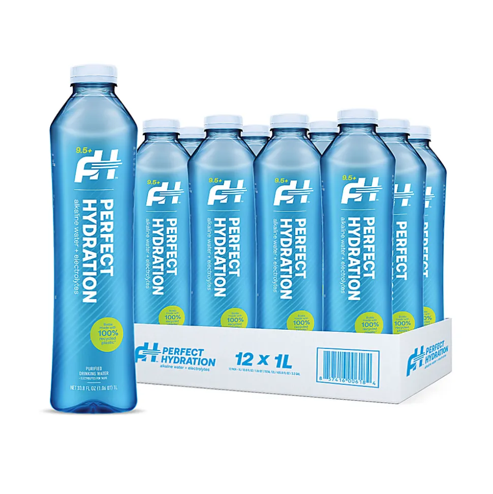 Perfect Hydration 9.5+ pH Alkaline Drinking Water, 1 Liter, Pack Of 12 Bottles
