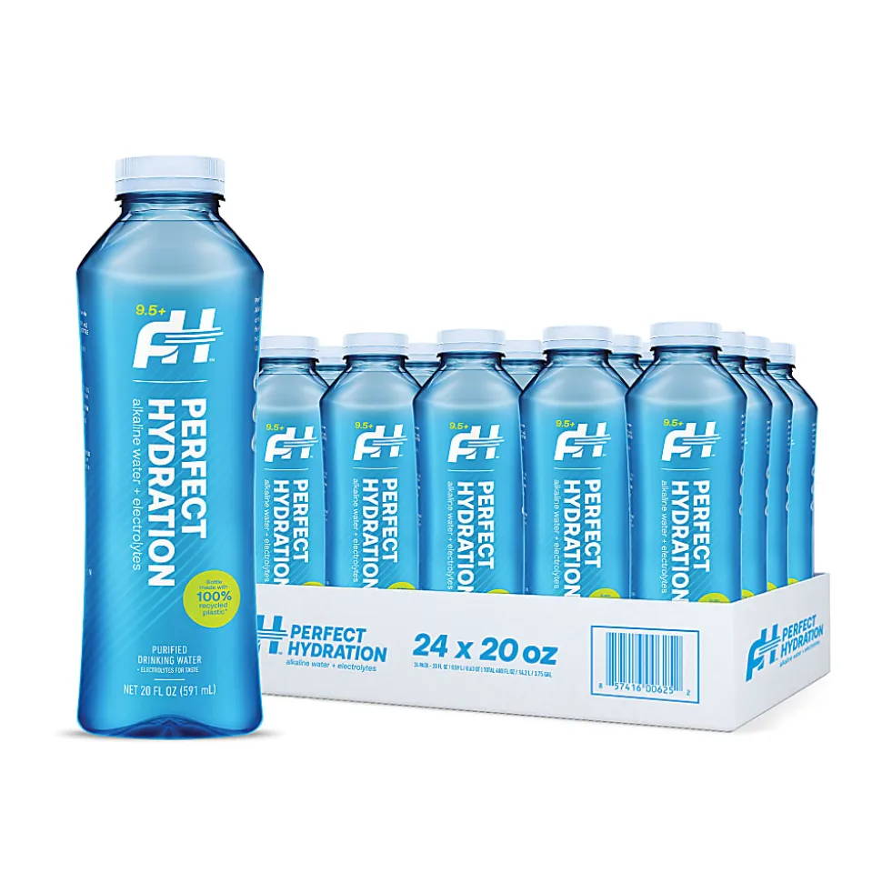 Perfect Hydration 9.5+ pH Alkaline Drinking Water, 20 Oz, Pack Of 24 Bottles